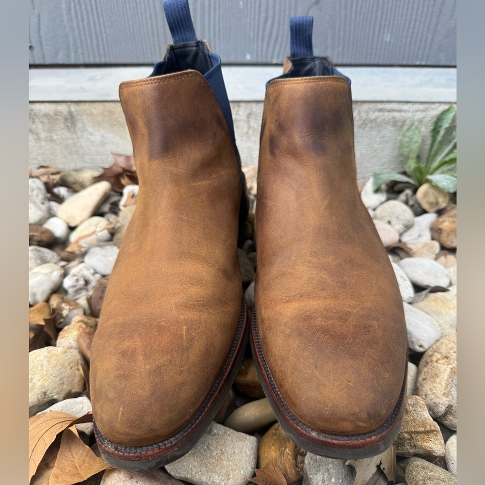 Cole Haan Mens Wakefield Grand Waterproof Dogwood Peacoat Chelsea Boots Size 10